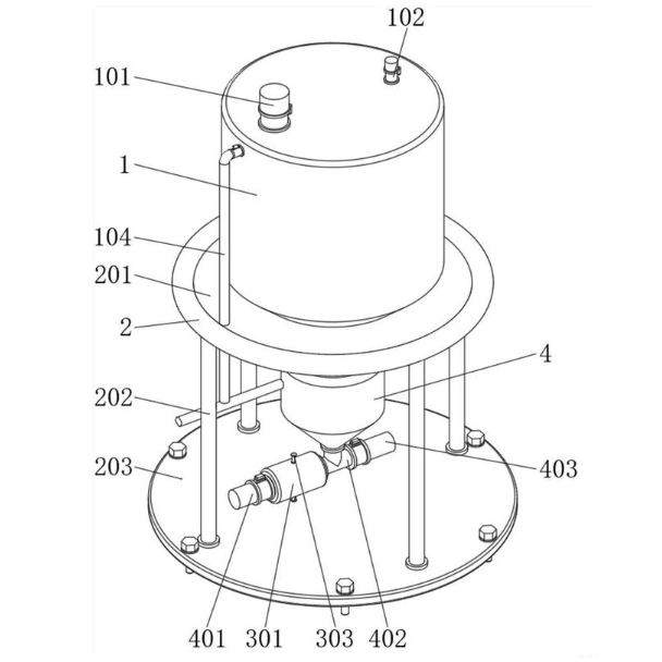 Yinchi ji bo Pompa Veguhastina Silo ya Fluidized Nûjen bi Amûra Fluidîzasyonê Patent Dide